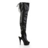 Pleaser DELIGHT-3017 Vegan Laced Thigh High Boots
