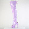 Pleaser DELIGHT-3017 Lavender Laced Thigh High Boots