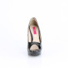 Pleaser Pink Label CHLOE-01 Black Patent Heels Men