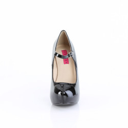 Pleaser Pink Label CHLOE-02 Black Patent Heels Men