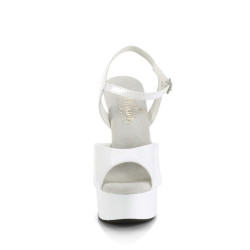 Pleaser EXCITE-609 White Patent Sale Women