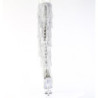 Pleaser DELIGHT-3017RSF Silver Fringes Thigh High Boots