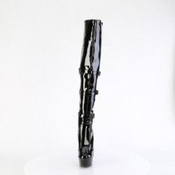 Pleaser DELIGHT-3018 Platform Overknee Buckle Boots