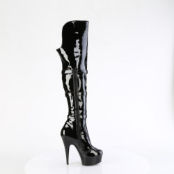 Pleaser DELIGHT-3018 Platform Overknee Buckle Boots