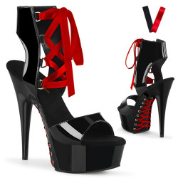 Pleaser DELIGHT-600-14FH Patent Ankle Cuff High Heels