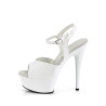 Pleaser EXCITE-609 White Patent Sale Women