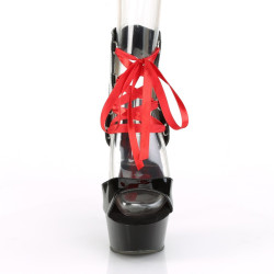 Pleaser DELIGHT-600-14FH Patent Ankle Cuff High Heels