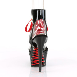 Pleaser DELIGHT-600-14FH Patent Ankle Cuff High Heels