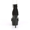 Pleaser DELIGHT-625 Suede D'Orsay High Heeled Sandals