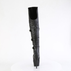 Pleaser DELIGHT-3018 Black Vegan Leather Sale Women