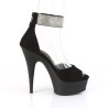 Pleaser DELIGHT-625 Suede D'Orsay High Heeled Sandals