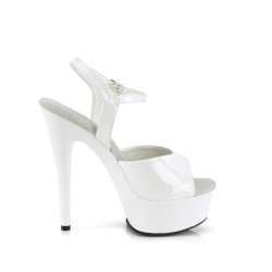 Pleaser EXCITE-609 White Patent Sale Women