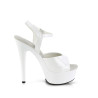 Pleaser EXCITE-609 White Patent Sale Women