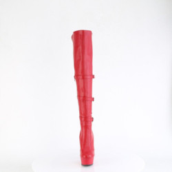 Pleaser DELIGHT-3018 Red Vegan Leather Sale Women