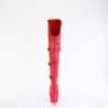 Pleaser DELIGHT-3018 Red Vegan Leather Sale Women