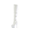 Pleaser DELIGHT-3018 White Patent Sale Women
