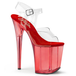 Pleaser FLAMINGO-808T Red Exotic Pole Dance High Heels