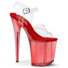 Pleaser FLAMINGO-808T Red Exotic Pole Dance High Heels