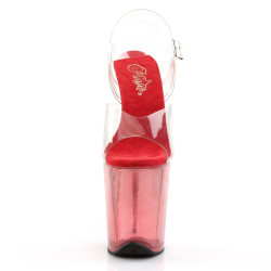 Pleaser FLAMINGO-808T Red Exotic Pole Dance High Heels