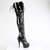 Pleaser DELIGHT-3022 Black Patent Sale Women