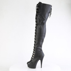 Pleaser DELIGHT-3022 Black Vegan Leather Sale Women