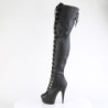 Pleaser DELIGHT-3022 Black Vegan Leather Sale Women