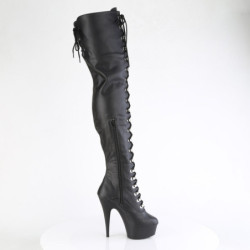 Pleaser DELIGHT-3022 Black Vegan Leather Sale Women