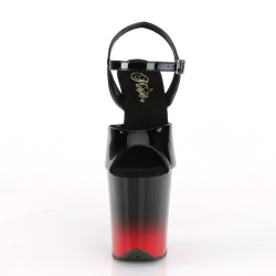 Pleaser FLAMINGO-809BR-H Black-Red Pole Dance High Heels