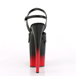 Pleaser FLAMINGO-809BR-H Black-Red Pole Dance High Heels
