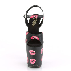 Pleaser FLAMINGO-809KISSES Black Exotic Pole Dance Shoes