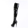 Pleaser DELIGHT-3023 Platform Overknee Laced Boots