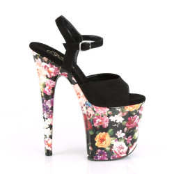 Pleaser FLAMINGO-809WR Black Exotic Pole Dance High Heels