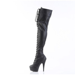 Pleaser DELIGHT-3023 Black Vegan Leather Sale Women