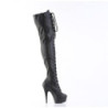 Pleaser DELIGHT-3023 Black Vegan Leather Sale Women