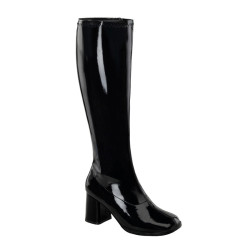 Funtasma GOGO-300WC Black Patent Gogo Wide Calf Boots