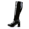 Funtasma GOGO-300WC Black Patent Gogo Wide Calf Boots