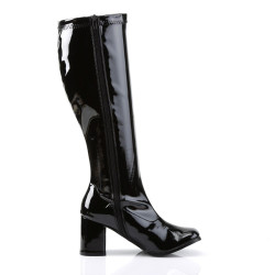 Funtasma GOGO-300WC Black Patent Gogo Wide Calf Boots