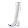 Funtasma GOGO-300WC White Vegan Gogo Wide Calf Boots