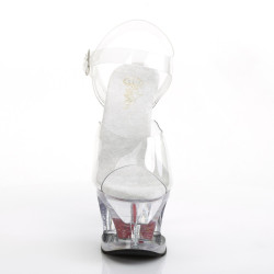 Pleaser MOON-708HRS Clear Platform High Heeled Shoes