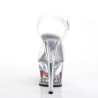 Pleaser MOON-708HRS Clear Platform High Heeled Shoes