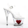 Pleaser MOON-708HRS Clear Platform High Heeled Shoes