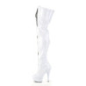 Pleaser DELIGHT-3027 White Black Patent Sale Women
