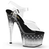 Pleaser STARDUST-708T Black High Heeled Pole Dance Shoes