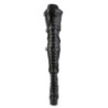 Pleaser DELIGHT-3028 Vegan Platform Overknee Buckle Boots