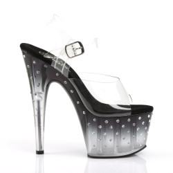 Pleaser STARDUST-708T Black High Heeled Pole Dance Shoes