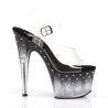 Pleaser STARDUST-708T Black High Heeled Pole Dance Shoes