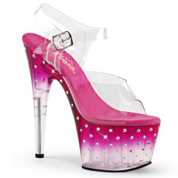 Pleaser STARDUST-708T Pink High Heeled Pole Dance Shoes