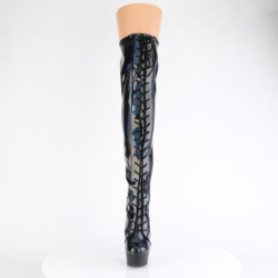 Pleaser DELIGHT-3029 Black Hologram Patent Sale Women