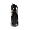 Pleaser VANITY-434 Patent High Heeled Ankle Cuff Pumps