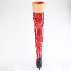 Pleaser DELIGHT-3029 Red Hologram Patent Black Sale